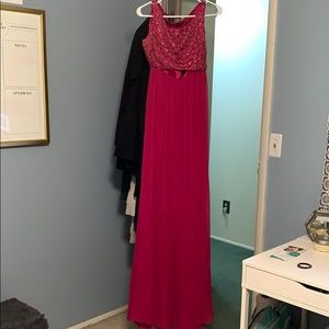 ashley isham formal gown burgundy